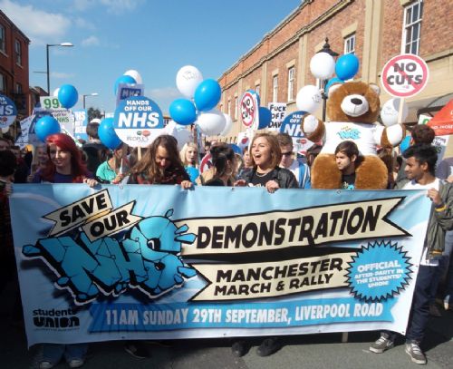 MANCHESTER MARCH AGAINST TORIES - Salford Star - with attitude & love xxx